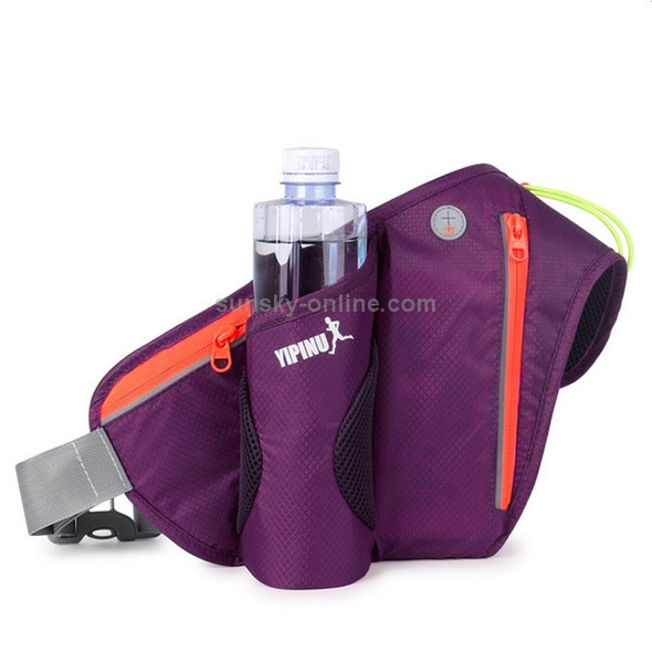 Multifunctional Outdoor Sports Water Bottle Running Waist for Men Women As Fanny Pack Bum Bag(Purple)