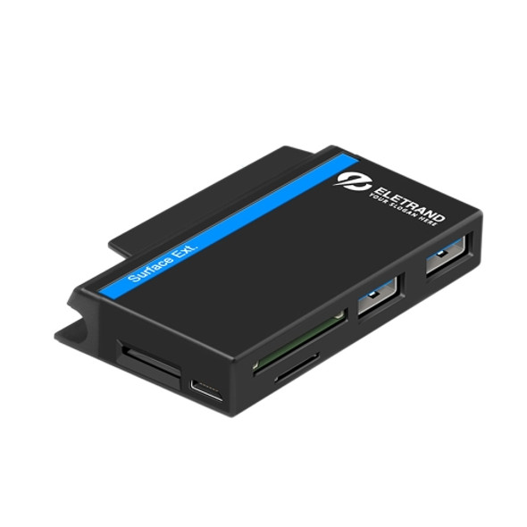 ROCKETEK RT-SGO737 2 USB 3.0 + Micro USB Interface Hub for Microsoft Surface Go, with 2 TF Card & SD Card Slots