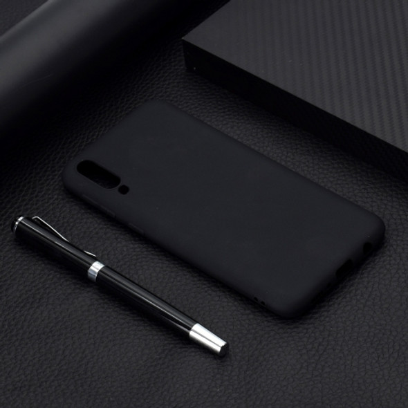 For Galaxy A70 Candy Color TPU Case(Black)