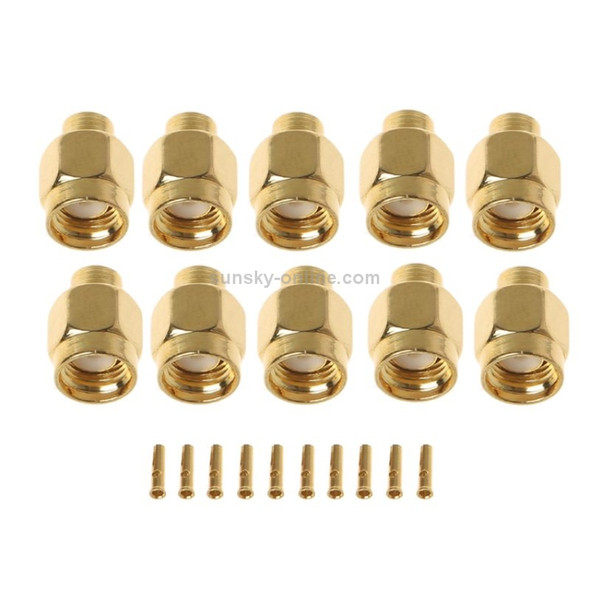 20 PCS SMA-JB3 RF Connector SMA Male Inner Screw & Pin Solder Semi-Rigid