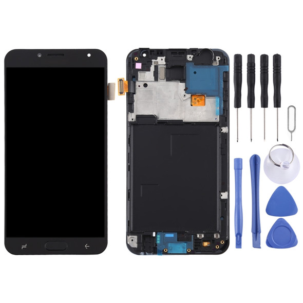 TFT Material LCD Screen and Digitizer Full Assembly with Frame for Galaxy J4 J400F/DS(Black)