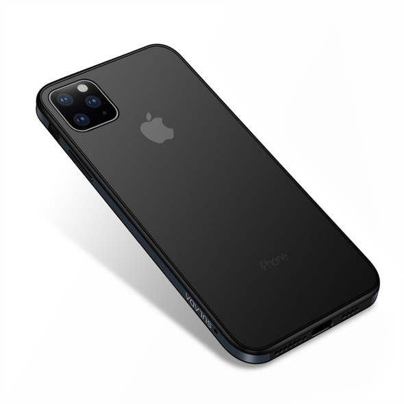 For iPhone 11 SULADA Shockproof Aviation Aluminum Metal frame + TPU + Frosted Protective Case(Black)