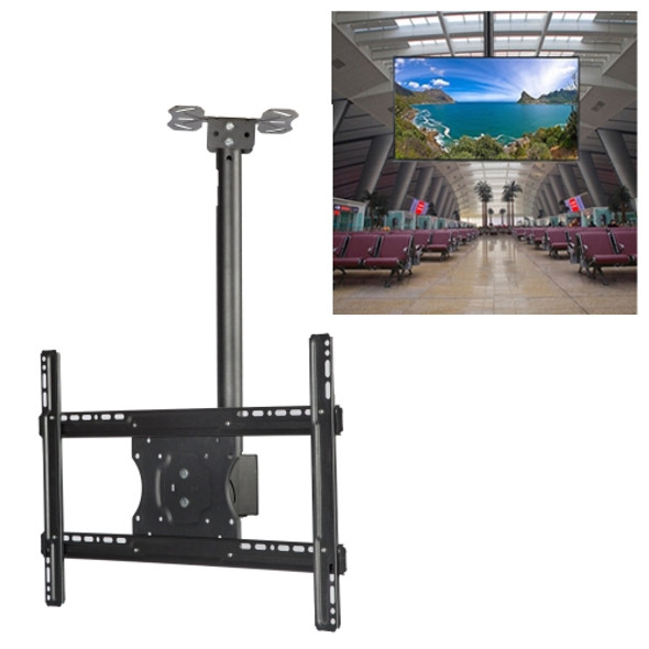 32-65 inch Universal Height & Angle Adjustable LCD TV Wall-mounted Ceiling Dual-use Bracket, Retractable Length: 3m