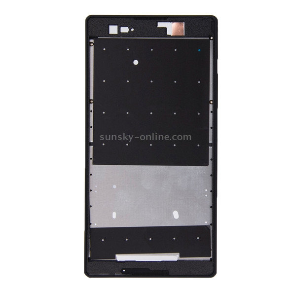 Front Housing  with Adhesive Sticker for Sony Xperia T2 Ultra(Black)