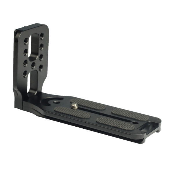 132C Universal 1/4 inch Vertical Shoot Quick Release L Plate Bracket Base Holder (Black)