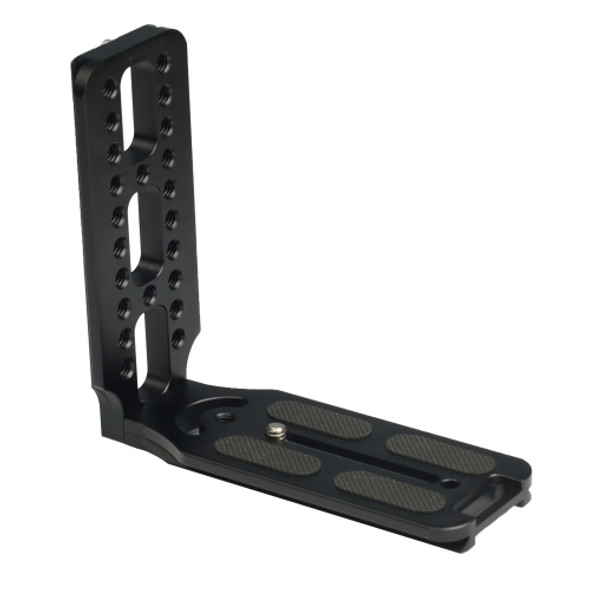 132D Universal 1/4 inch Vertical Shoot Quick Release L Plate Bracket Base Holder (Black)