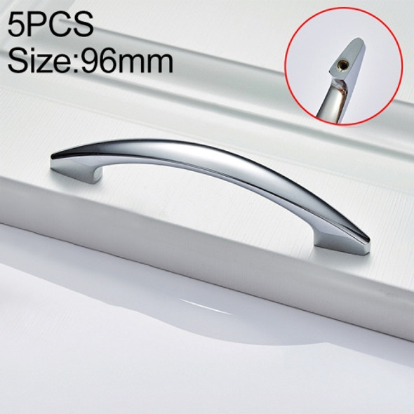 5 PCS 4027_96 Bright Chrome Zinc Alloy Polished Bathroom Cabinet Handle