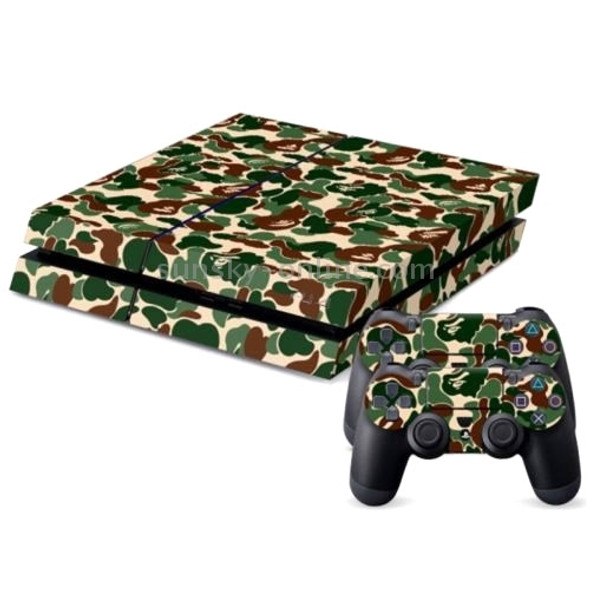 Camouflage Pattern Decal Stickers for PS4 Game Console