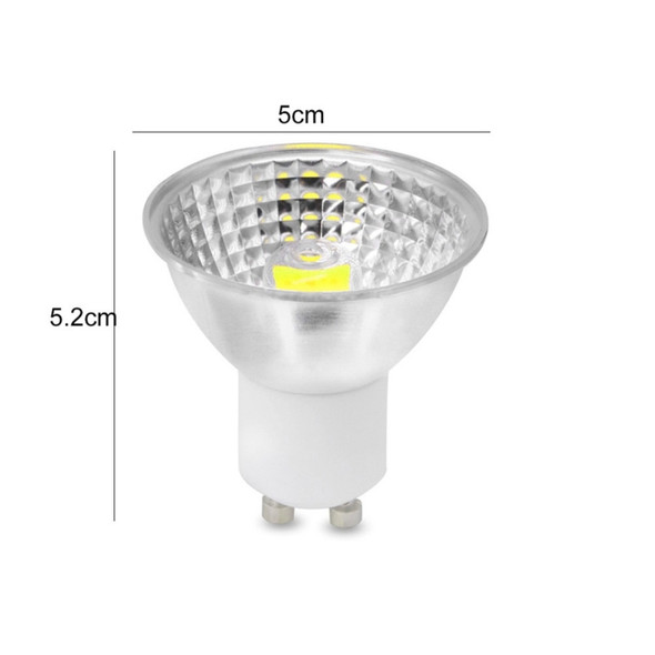 YWXLight GU10 COB Bulb 5WLED Lamp Cup 110V 220V Spotlight (Color:220V Size: + Cold white)