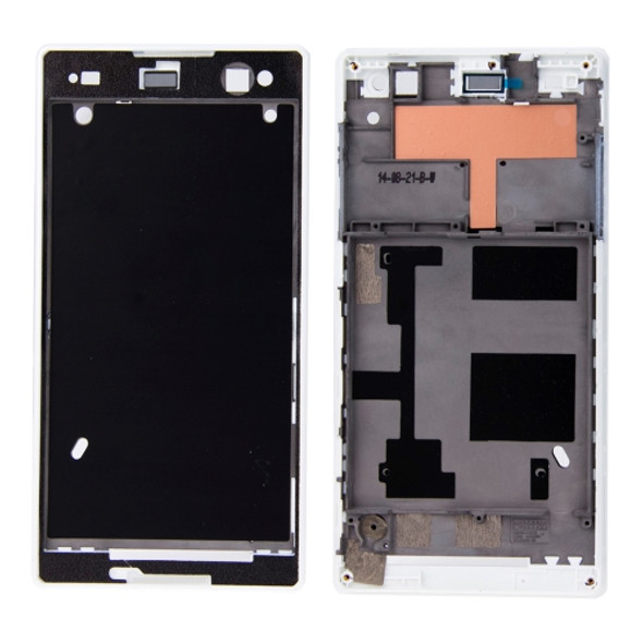 Front Housing  with Adhesive for Sony Xperia C3(White)