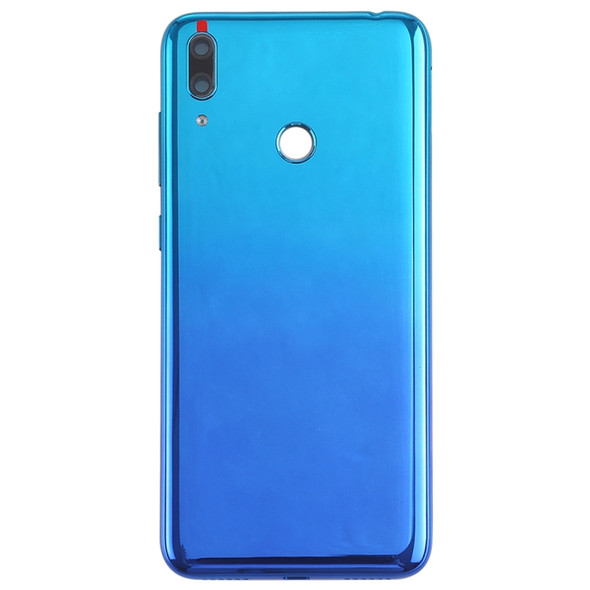 Original Battery Back Cover with Camera Lens & Side Keys for Huawei Y7 Prime (2019)(Blue)