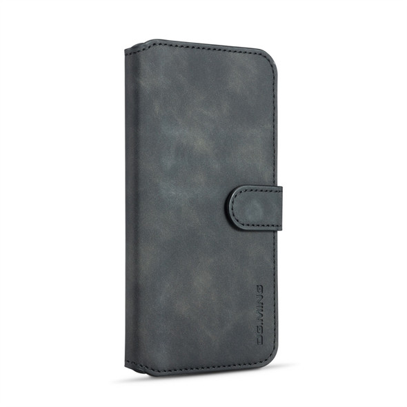 DG.MING Retro Oil Side Horizontal Flip Case for Xiaomi Mi 9 SE, with Holder & Card Slots & Wallet (Black)