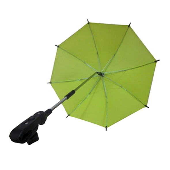Adjustable Umbrella For Golf Carts, Baby Strollers/Prams And Wheelchairs To Provide Protection From Rain And The Sun(Green)