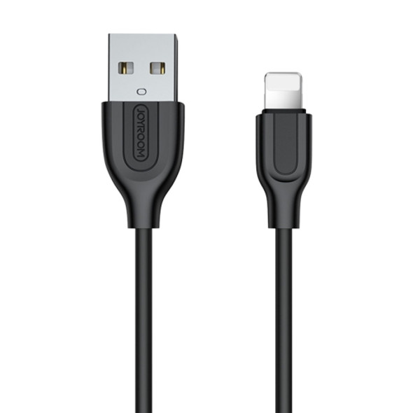 JOYROOM S-L352 1m High Density PVC Cord 1A USB A to 8 Pin Data Sync Charge Cable, For iPhone XR / iPhone XS MAX / iPhone X & XS / iPhone 8 & 8 Plus / iPhone 7 & 7 Plus / iPhone 6 & 6s & 6 Plus & 6s Plus / iPad(Black)