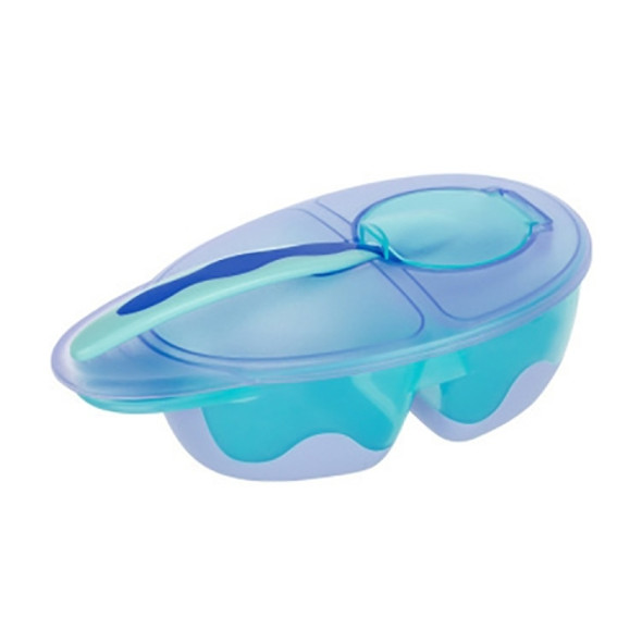 Baby Fashion Food Bowl Set(Blue Purple)