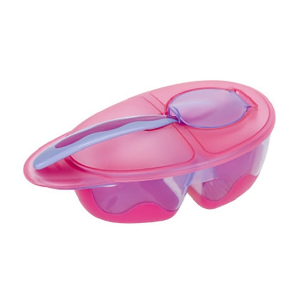 Baby Fashion Food Bowl Set(Rose Red)