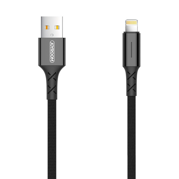JOYROOM S-M364 1m Intelligent Poweroff 8 Pin Data Sync Charge Cable, For iPhone XR / iPhone XS MAX / iPhone X & XS / iPhone 8 & 8 Plus / iPhone 7 & 7 Plus / iPhone 6 & 6s & 6 Plus & 6s Plus / iPad(Black)