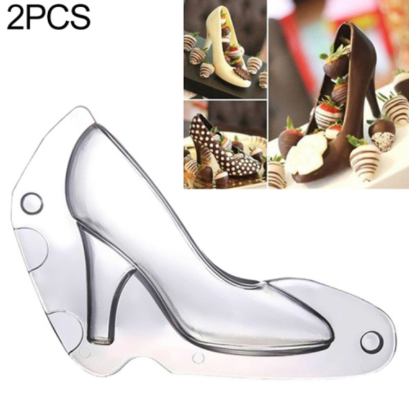 2 PCS 3D Chocolate Mold Fondant Cake Ladies High Heel Mold(Small P033)