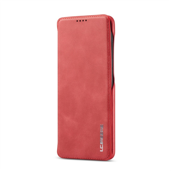 For Galaxy S20 Ultra LC.IMEEKE Hon Ancient Series Horizontal Flip Leather Case with Holder & Card Slot(Red)