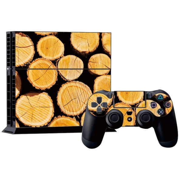 Wood Pattern Decal Stickers for PS4 Game Console