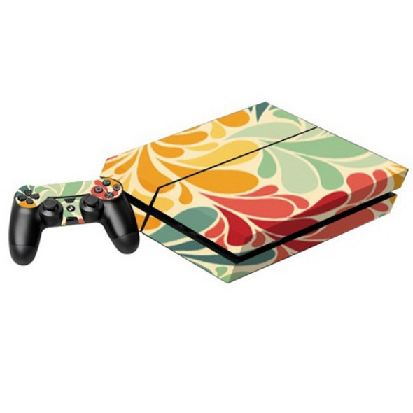 Colorful Leaves Pattern Decal Stickers for PS4 Game Console
