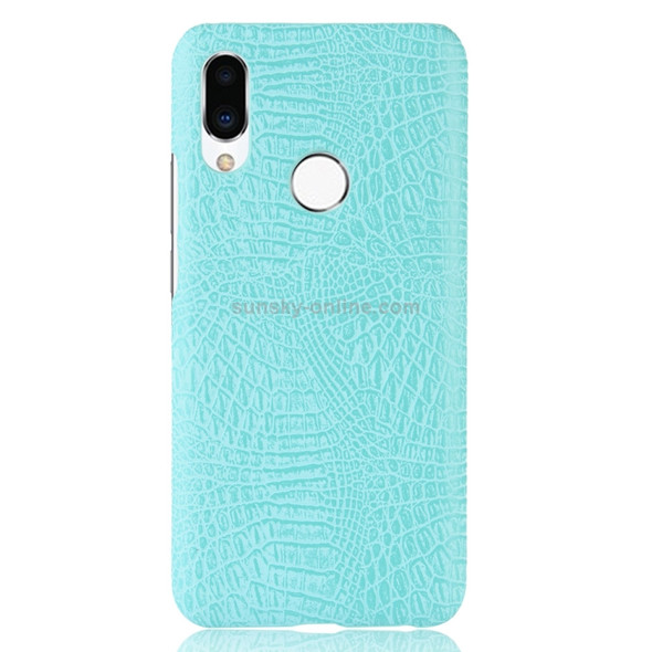Shockproof Crocodile Texture PC + PU Case for Meizu Note 9 (Green)