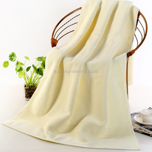 Add Thick Add Large Pure Cotton Bath Towel, Size: 70*140cm (Beige)