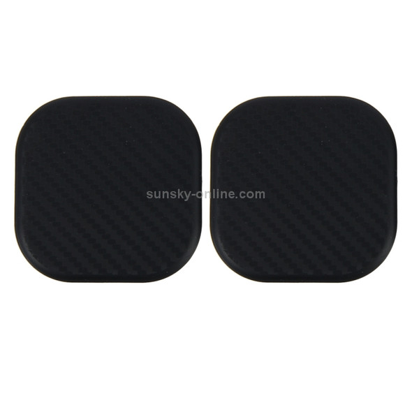 2 PCS Car Vehicle Carbon Fiber Texture Dashboard Anti-slip Pad Mat for Phone / GPS/ MP4/ MP3, Size: 6.5*6.5*0.3cm