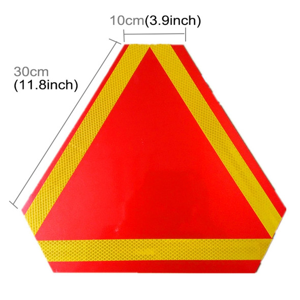 2 PCS Rear Truck Trailer Triangle Reflector Safty Warning Aluminum Board, Thickness: 1mm