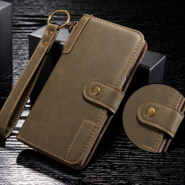 For Galaxy Note9 Cowhide Texture Horizontal Flip Leather Case with Holder & Card Slots & Wallet & Lanyard(Coffee)