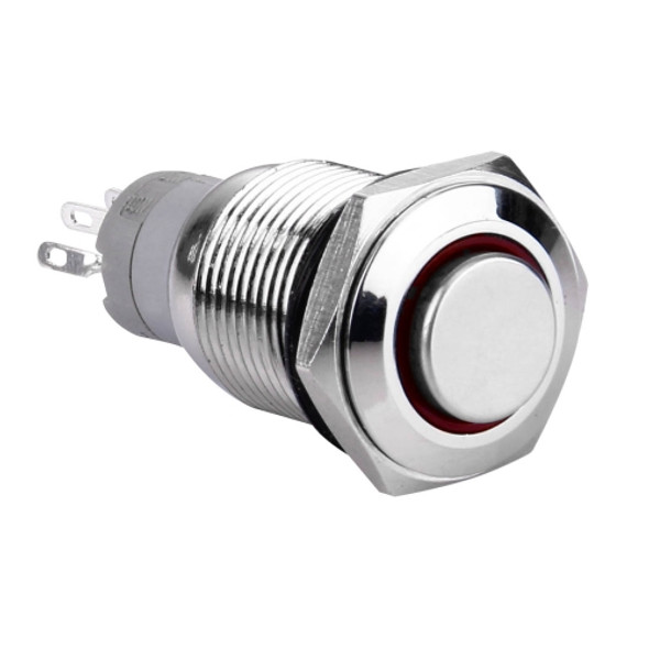 Metal Push Button Switch for Racing Sport (Vehicle DIY)(Red Light)