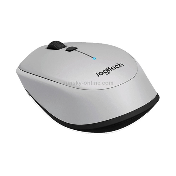 Logitech M336 1000DPI Bluetooth 3.0 Symmetrical Design Wireless Bluetooth Optical Mouse (Grey)
