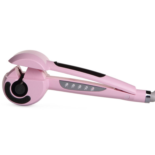 Automatic Titanium Curling Irons Hair Styler tools Dual voltage with LCD screen display(LED Pink)