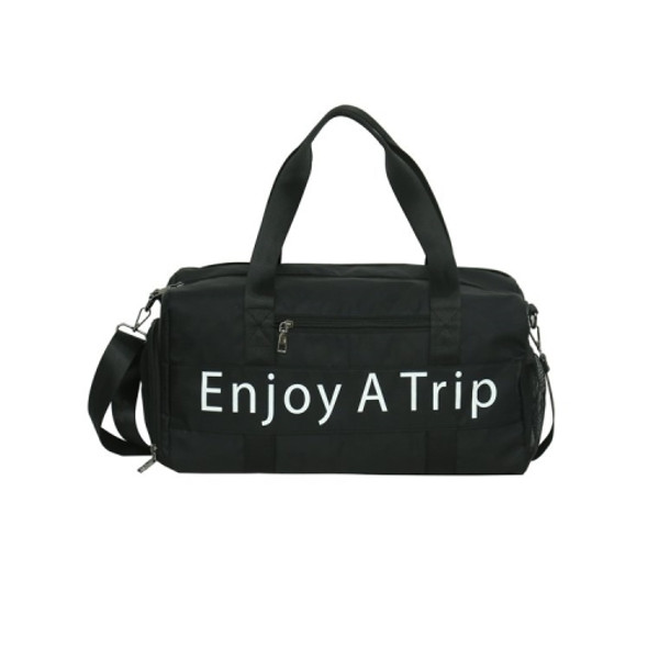 Leisure Sport Handbag Shoulder Travel Bag (Color:Black Size: + L)