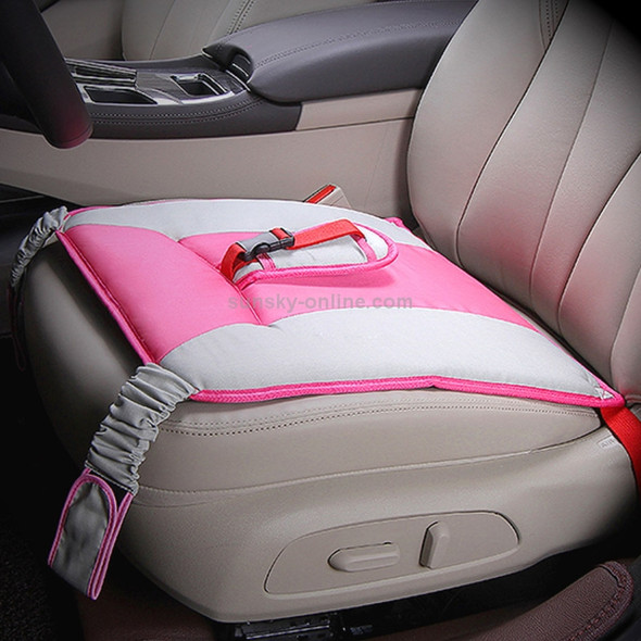 Car Safety Seat Protective Pad with Clip Back Abdominal Belt for Pregnant Woman (Pink)