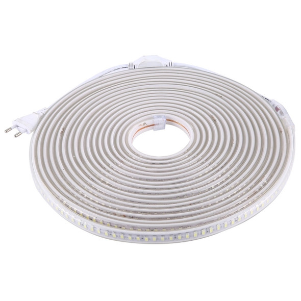 Casing Waterproof LED Light Strip, Length: 10m, Waterproof IP65 SMD 5730 LED Light with Power Plug, 120 LED/m, AC 220V(Warm White)