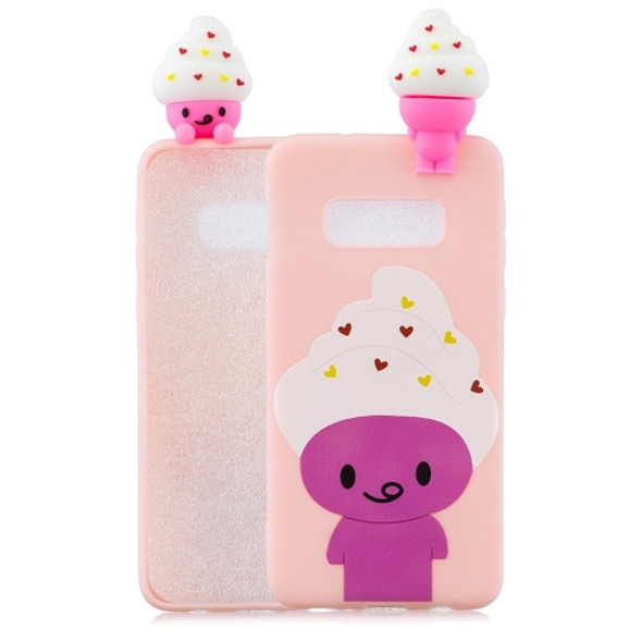 For Galaxy S10e Shockproof Cartoon TPU Protective Case(Ice Cream)