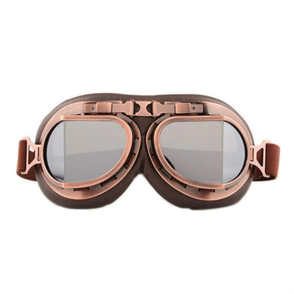 Protective Glasses Dustproof Anti-wind / Sand Riding Motorcycle Goggles Industrial Goggles(Silver Plating Lens)