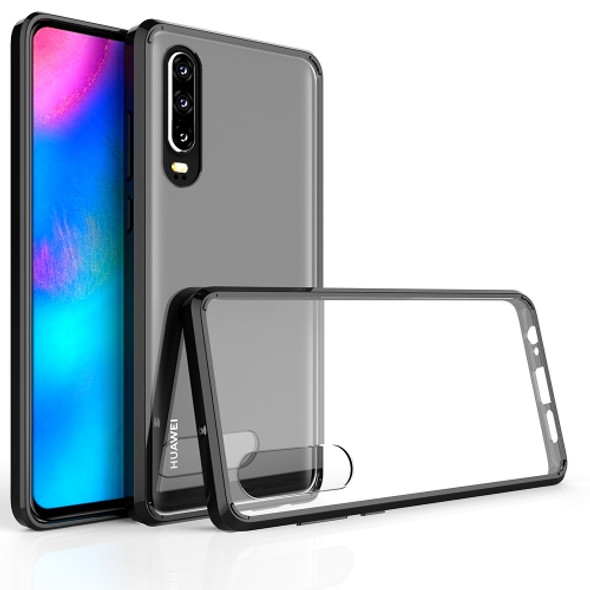 Scratchproof TPU + Acrylic Protective Case for Huawei P30(Black)