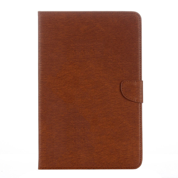 For Galaxy Tab A 10.1 (2016) / P580 Simple Style Horizontal Flip Leather Case with Holder & Card Slots & Wallet (Brown)