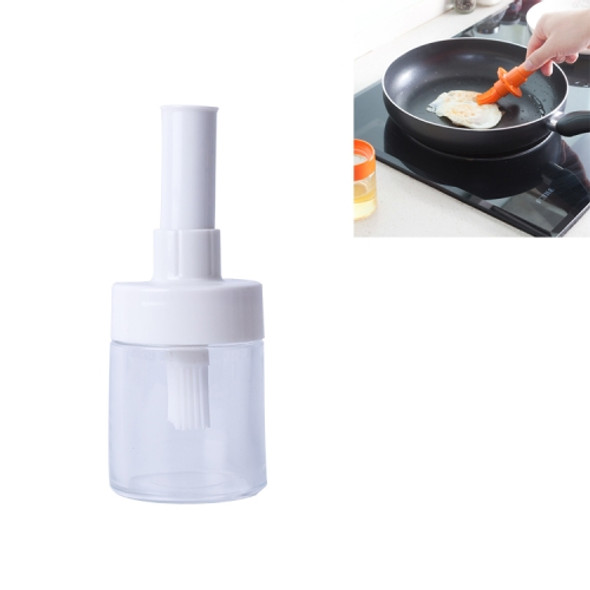 Kitchen Gadgets Silicone Heat Resisting Oil Bottle Brushes Barbecue Tool Portable Basting Brush(Dip White)