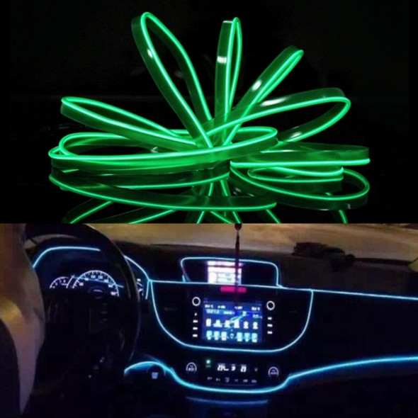 2M Cold Light Flexible LED Strip Light For Car Decoration(Green Light)