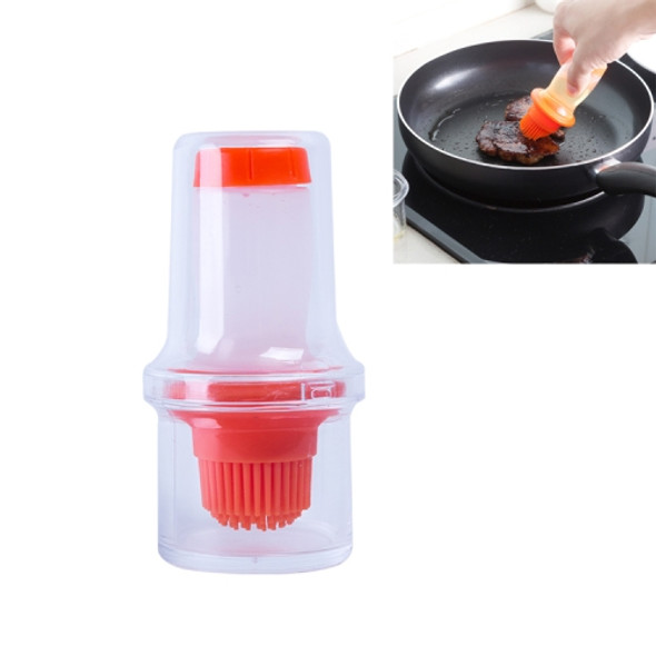 Kitchen Gadgets Silicone Heat Resisting Oil Bottle Brushes Barbecue Tool Portable Basting Brush( Extrusion Orange)