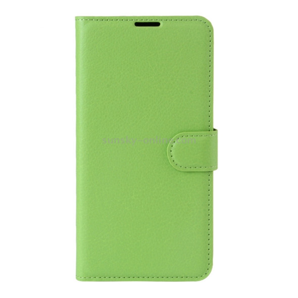 For LG X power2 Litchi Texture Horizontal Flip Leather Case with Holder & Card Slots & Wallet (Green)