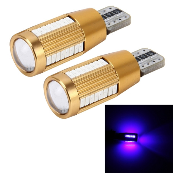 2 PCS T10 2W Constant Current Car Clearance Light with 38 SMD-3014 Lamps, DC 12-16V(Blue Light)