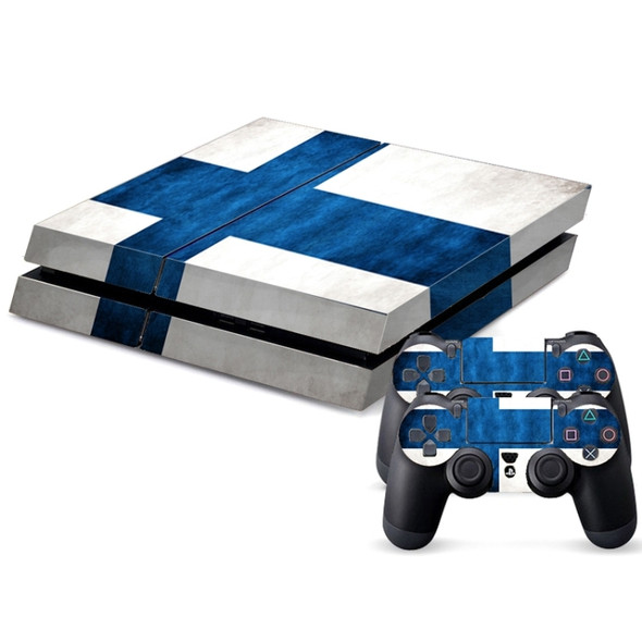 Finnish Flag Pattern Decal Stickers for PS4 Game Console