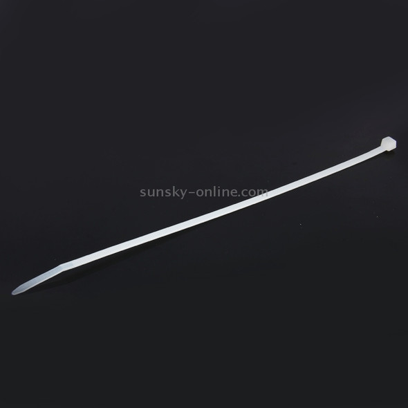 500 PCS 5mm*250mm Nylon Cable Ties(White)