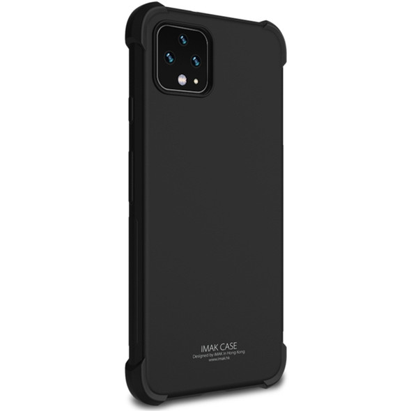 For Google Pixel 4 XL IMAK All-inclusive Shockproof Airbag TPU Case(Metallic Black)