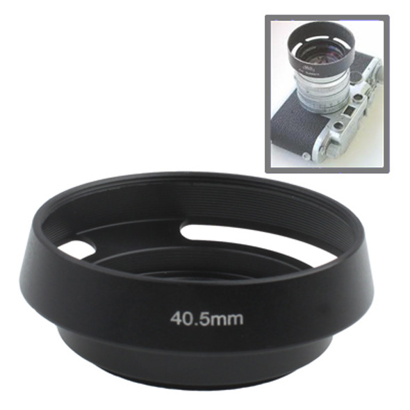 40.5mm Metal Vented Lens Hood for Leica(Black)