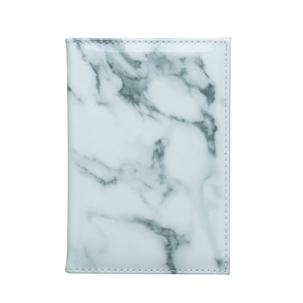 Colorful Marble Style Waterproof Passport Holder Ticket Holder(White)